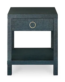 Bassett 6R68-0665Z Ventura Raffia End Table Pacific Blue Bassett 6R68-0665Z Ventura Raffia End Table Pacific Blue
