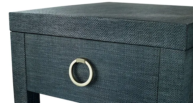 Bassett 6R68-0665Z Ventura Raffia End Table Pacific Blue Bassett 6R68-0665Z Ventura Raffia End Table Pacific Blue