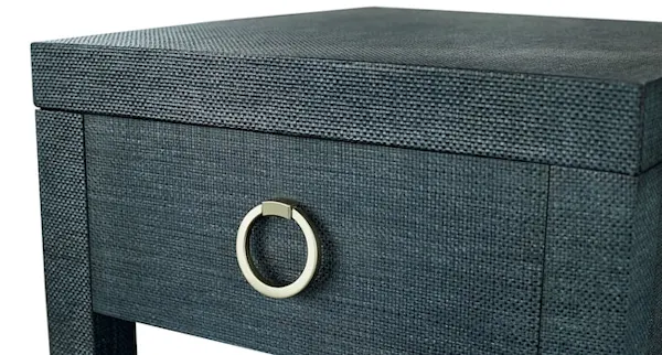 Bassett 6R68-0665Z Ventura Raffia End Table Pacific Blue Bassett 6R68-0665Z Ventura Raffia End Table Pacific Blue