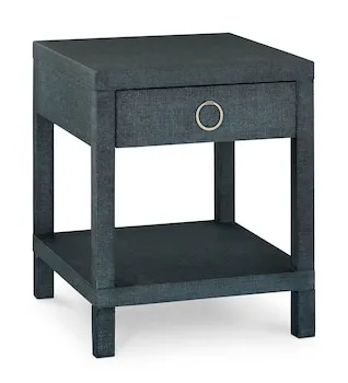 Bassett 6R68-0665Z Ventura Raffia End Table Pacific Blue Bassett 6R68-0665Z Ventura Raffia End Table Pacific Blue