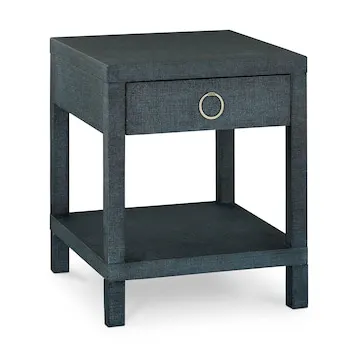 Bassett 6R68-0665Z Ventura Raffia End Table Pacific Blue Bassett 6R68-0665Z Ventura Raffia End Table Pacific Blue