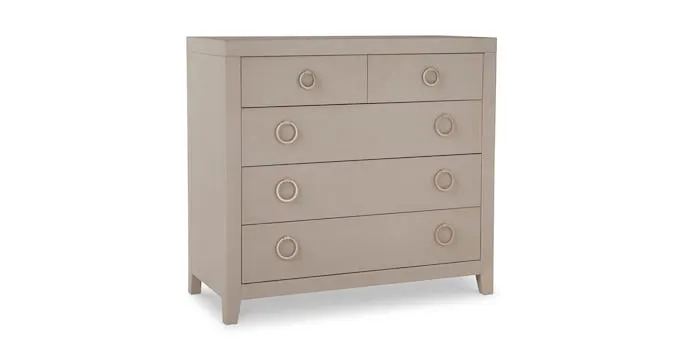 Bassett Furniture 6R68-G620Z Ventura Raffia Chest Sand Grey
