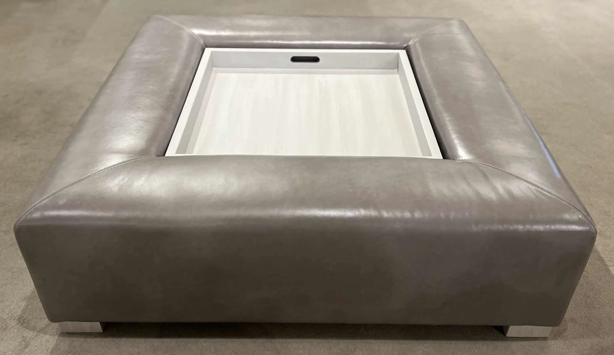 Century LTD7110-4848TR/220 Rockford 48″ Sq Ottoman w/Tray