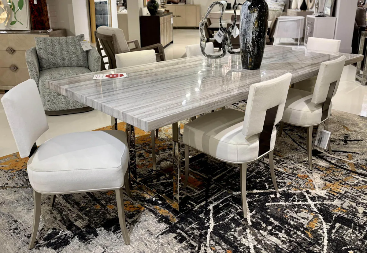 Caracole CLA-019-203 Wish You Were Here Dining Table and Chairs Caracole CLA-019-203 Wish You Were Here Dining Table and Chairs