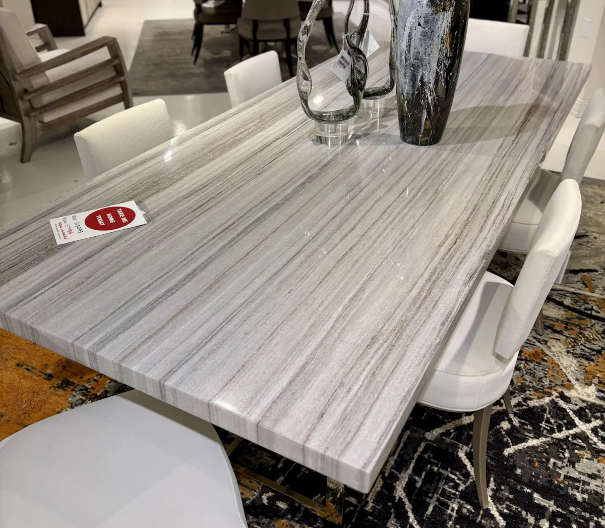 Caracole CLA-019-203 Wish You Were Here Dining Table and Chairs Caracole CLA-019-203 Wish You Were Here Dining Table and Chairs