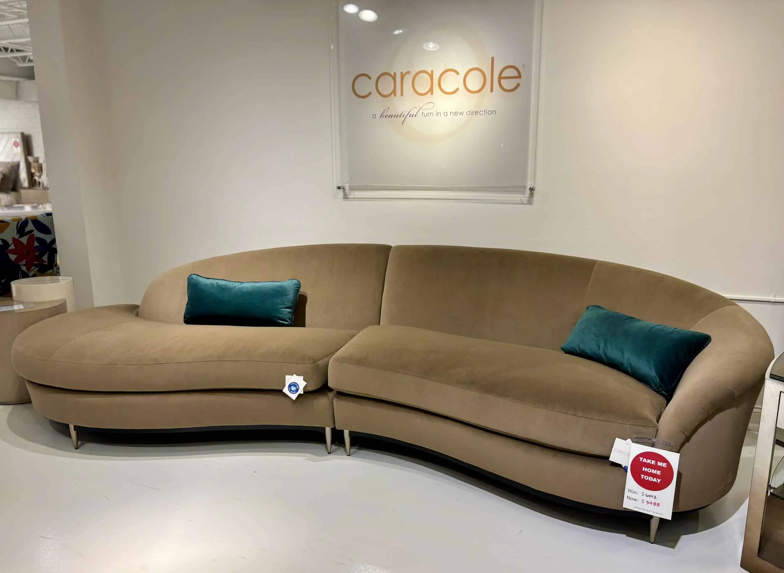 Caracole UPH-424-RS1 Threes Company Sofa