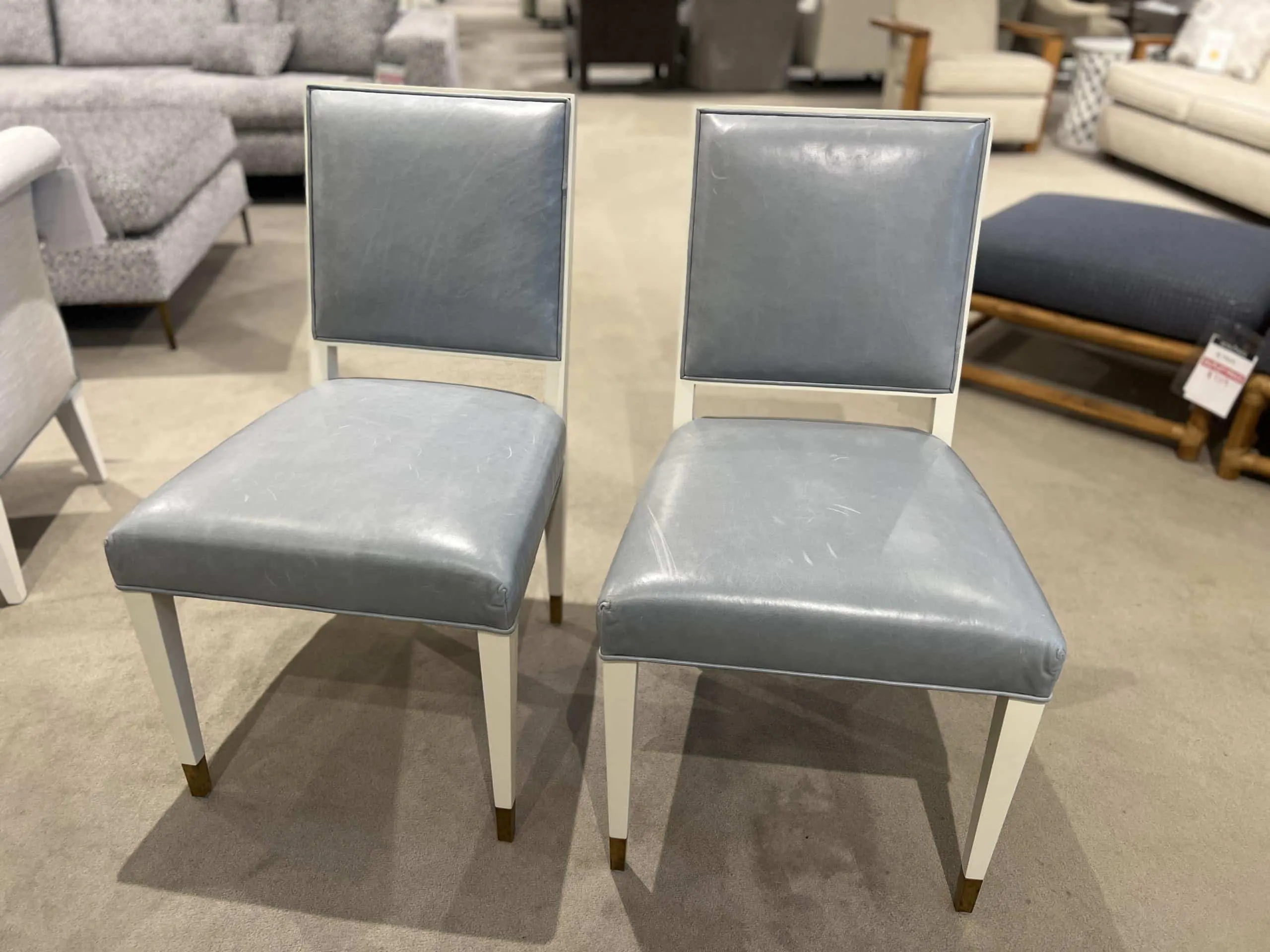 Highland House 1175/300 Beatrix Dining Chair w/Antique Brass