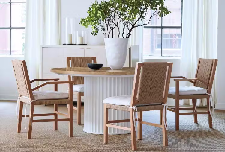 Hickory Chair HC1346-70W Landers Dining Table Top and Base Hickory Chair HC1346-70W Landers Dining Table Top and Base