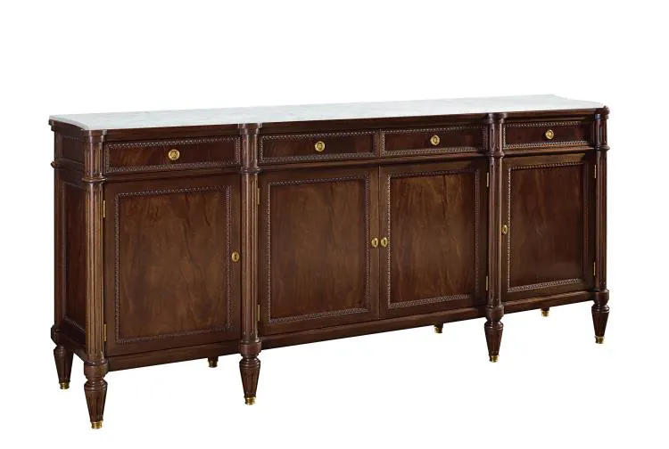Hickory Chair HC5245-70S Jefferson Side Board with Stone Top