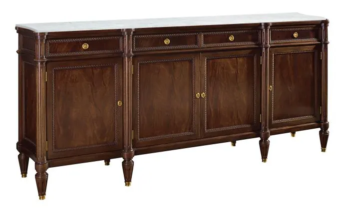 Hickory Chair HC5245-70S Jefferson Side Board with Stone Top Hickory Chair HC5245-70S Jefferson Side Board with Stone Top