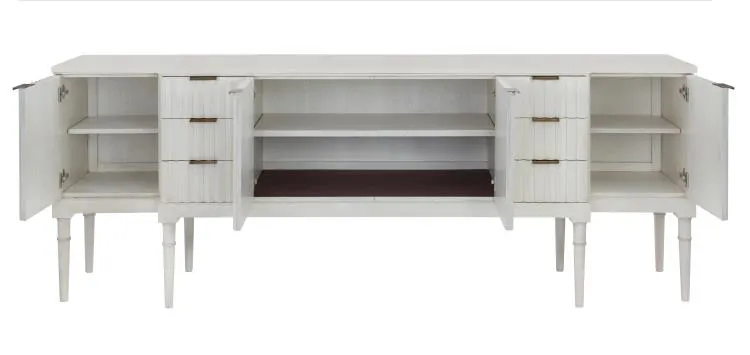 Hickory Chair HC7245-70S Plaited Buffet with Stone Top Hickory Chair HC7245-70S Plaited Buffet with Stone Top
