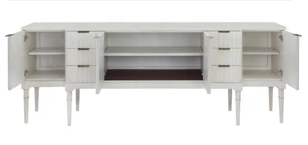 Hickory Chair HC7245-70S Plaited Buffet with Stone Top Hickory Chair HC7245-70S Plaited Buffet with Stone Top