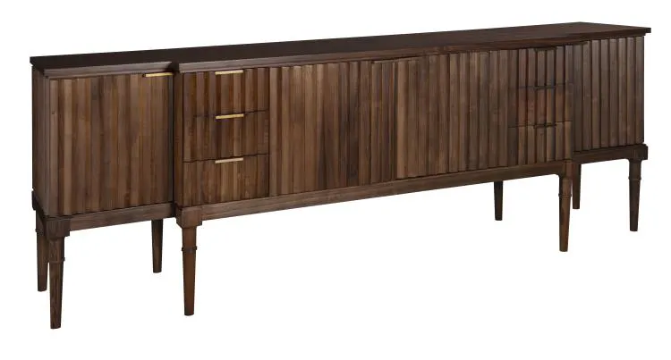 Hickory Chair HC7245-71W Plaited Buffet with Wood Top