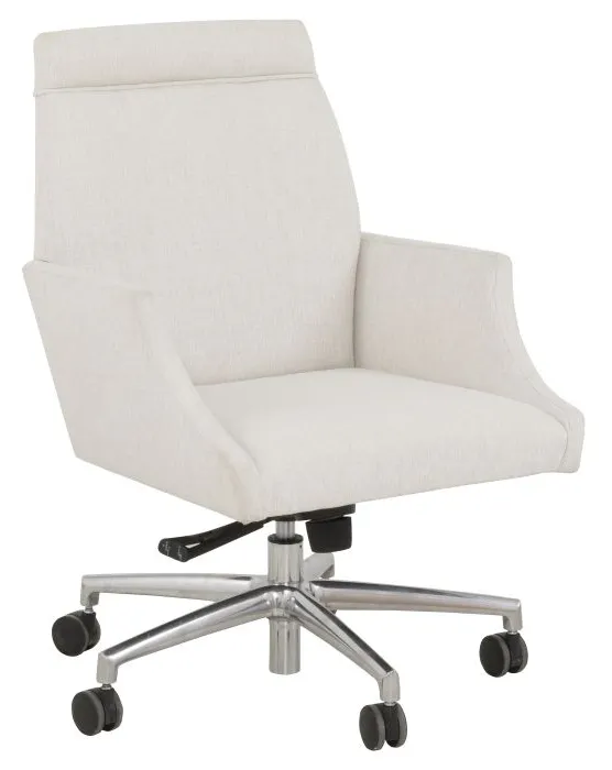 Fairfield 1023-35-2 Uhura Executive Desk Chair with Polished Nickel Base Fairfield 1023-35-2 Uhura Executive Desk Chair with Polished Nickel Base