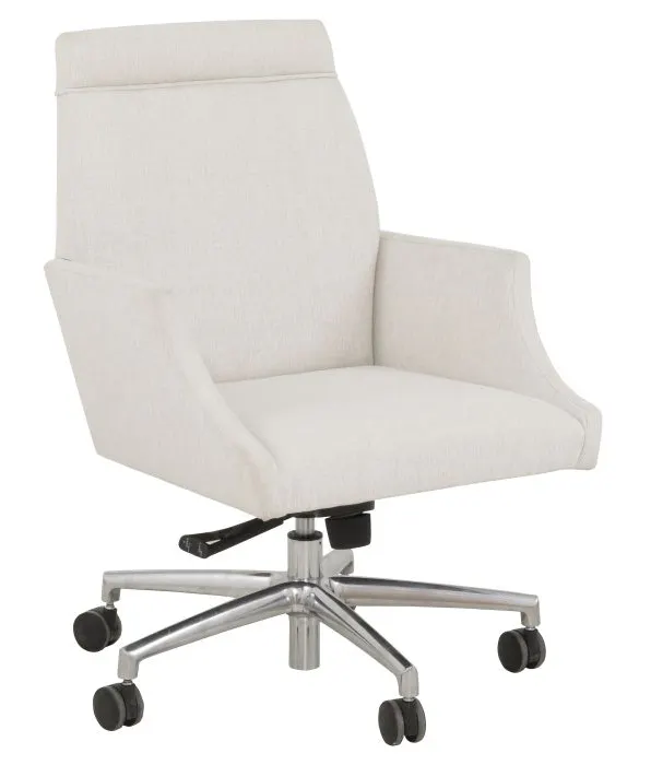 Fairfield 1023-35-2 Uhura Executive Desk Chair with Polished Nickel Base Fairfield 1023-35-2 Uhura Executive Desk Chair with Polished Nickel Base