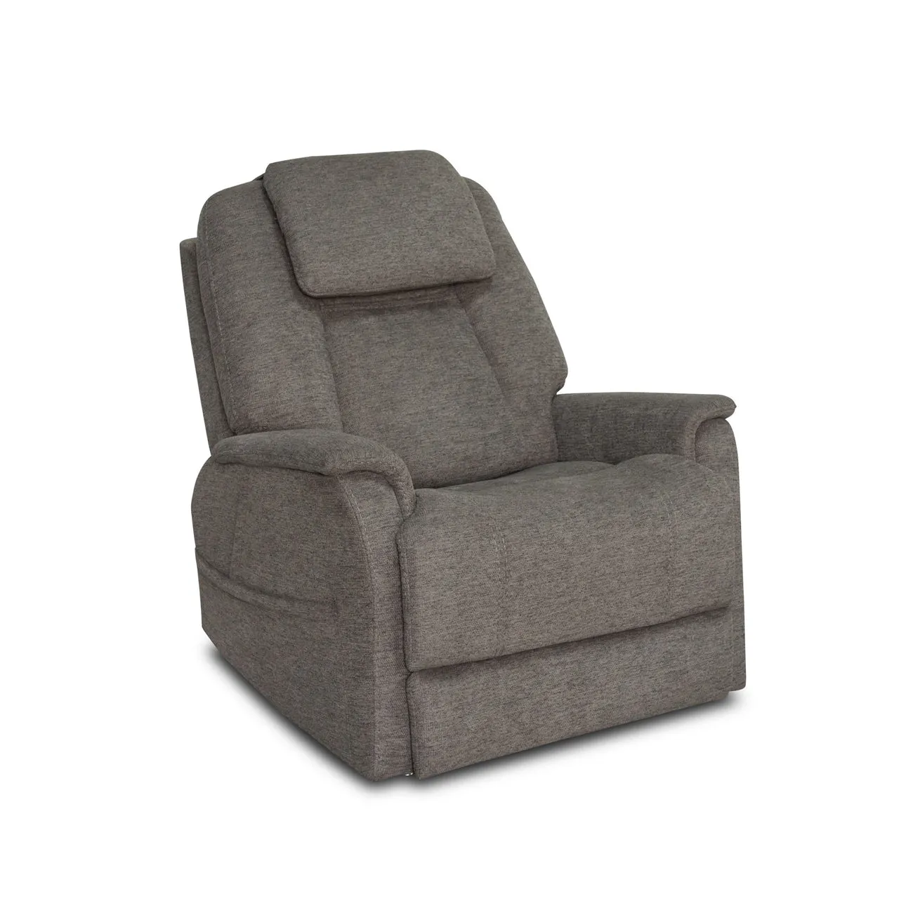 Flexsteel 1073-55P5-35804 Zecliner Model 3+ Petite Fabric Power Lift Recliner with Power Headrest, Lumbar, Heat & Massage
