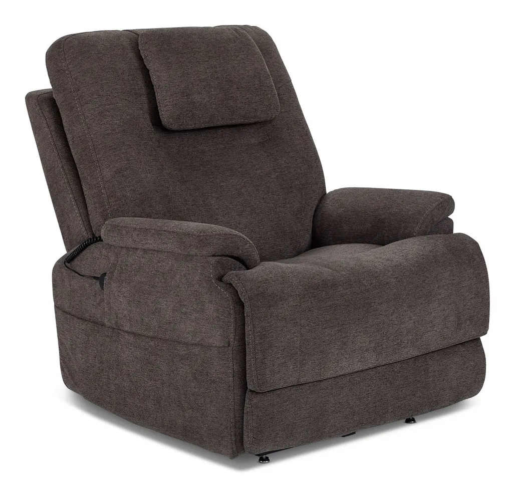 Flexsteel 1092-55P5-35804 Zecliner Model 2+ Umber Fabric Power Lift Sleep Recliner with Power Headrest, Lumbar, Heat & Massage Flexsteel 1092-55P5-35804 Zecliner Model 2+ Umber Fabric Power Lift Sleep Recliner with Power Headrest, Lumbar, Heat & Massage