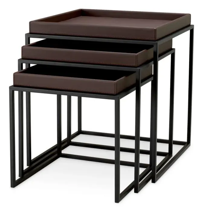 Eichholtz 120246 Side Table Léonard Set of 3 Eichholtz 120246 Side Table Léonard Set of 3