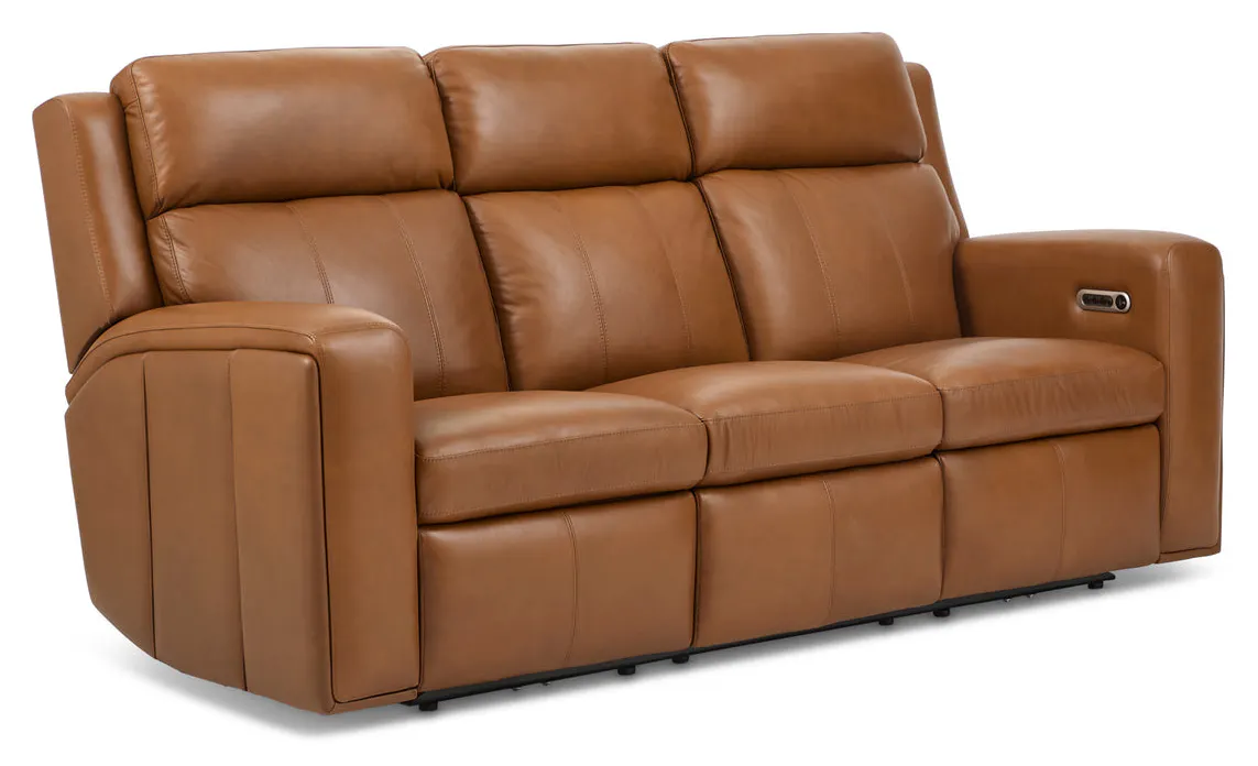 Flexsteel 1596-62PH-70572 Wyatt Leather Power Reclining Sofa with Power Headrests & Lumbar Flexsteel 1596-62PH-70572 Wyatt Leather Power Reclining Sofa with Power Headrests & Lumbar