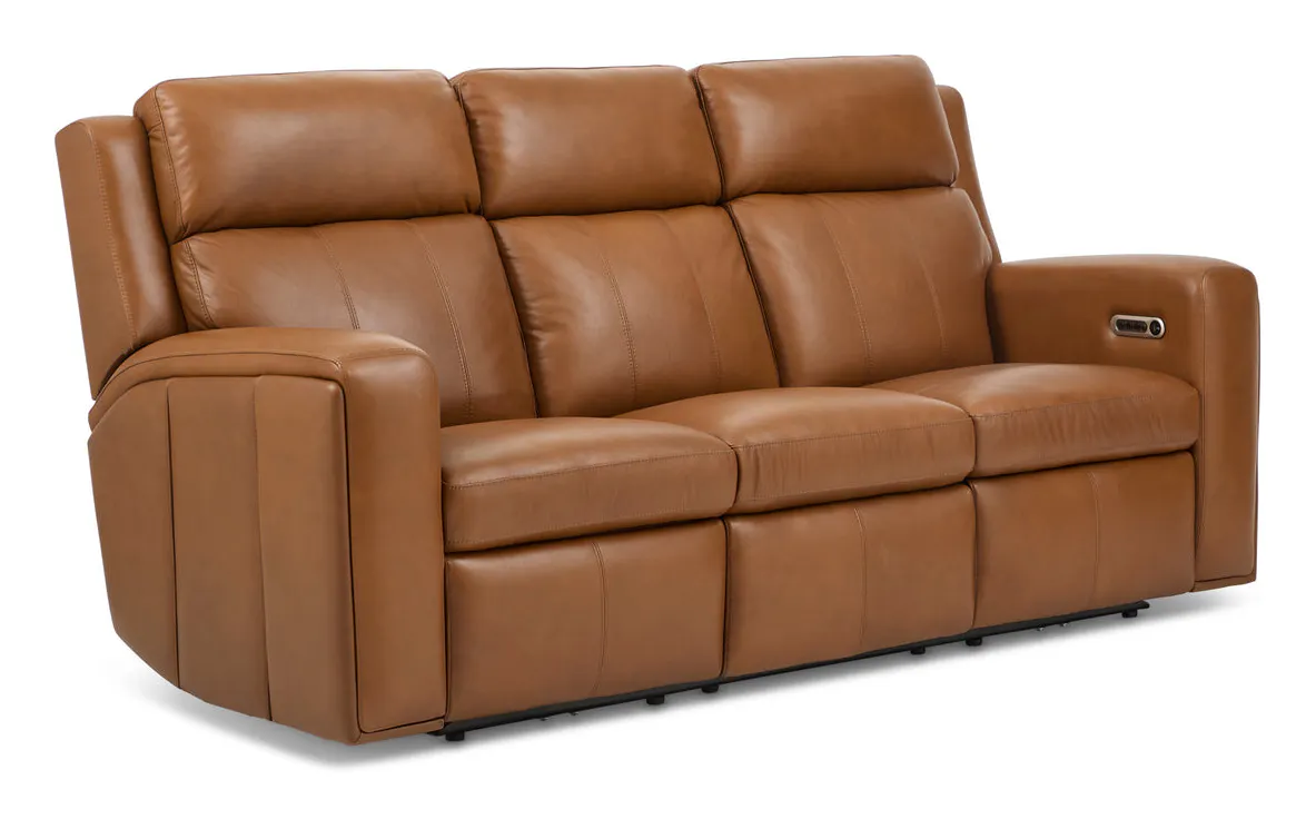 Flexsteel 1596-62PH-70572 Wyatt Leather Power Reclining Sofa with Power Headrests & Lumbar Flexsteel 1596-62PH-70572 Wyatt Leather Power Reclining Sofa with Power Headrests & Lumbar