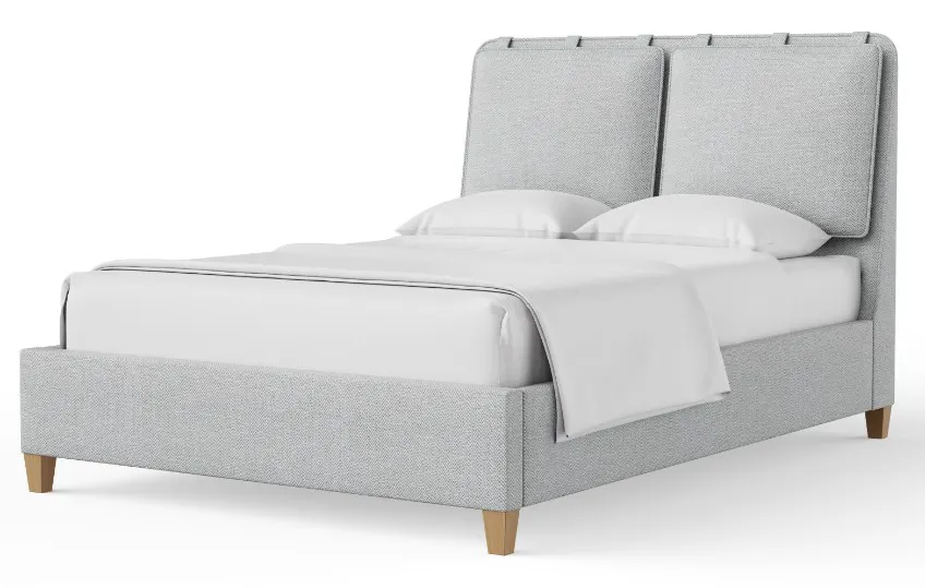 Vaughan Bassett 852-551H-155H-822H-404 Nordhaven Queen Upholstered Bed Blue Mist Clear Maple Vaughan Bassett 852-551H-155H-822H-404 Nordhaven Queen Upholstered Bed Blue Mist Clear Maple
