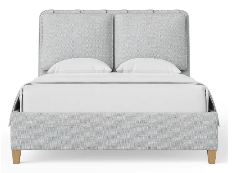 Vaughan Bassett 852-551H-155H-822H-404 Nordhaven Queen Upholstered Bed Blue Mist Clear Maple Vaughan Bassett 852-551H-155H-822H-404 Nordhaven Queen Upholstered Bed Blue Mist Clear Maple