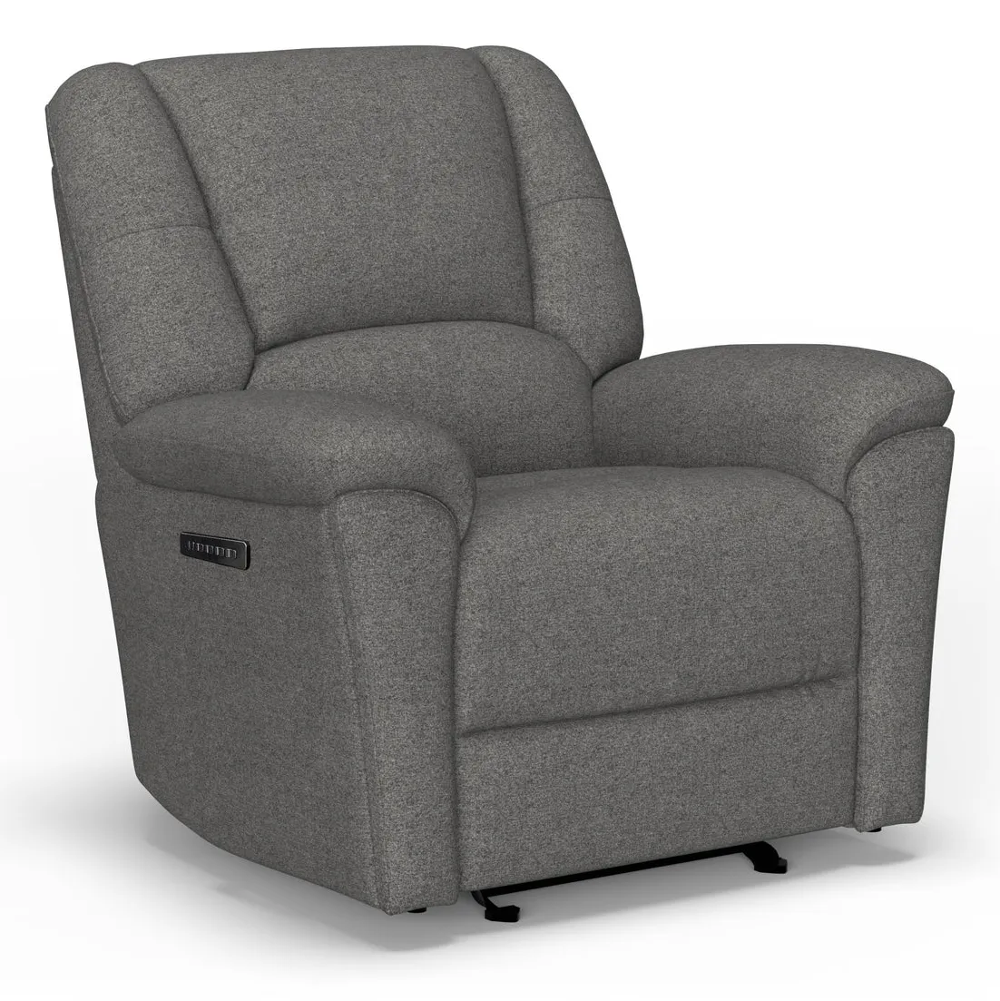 Flexsteel S2432-54P3 Plush Fabric Power Gliding Recliner with Power Headrest & Lumbar Flexsteel S2432-54P3 Plush Fabric Power Gliding Recliner with Power Headrest & Lumbar