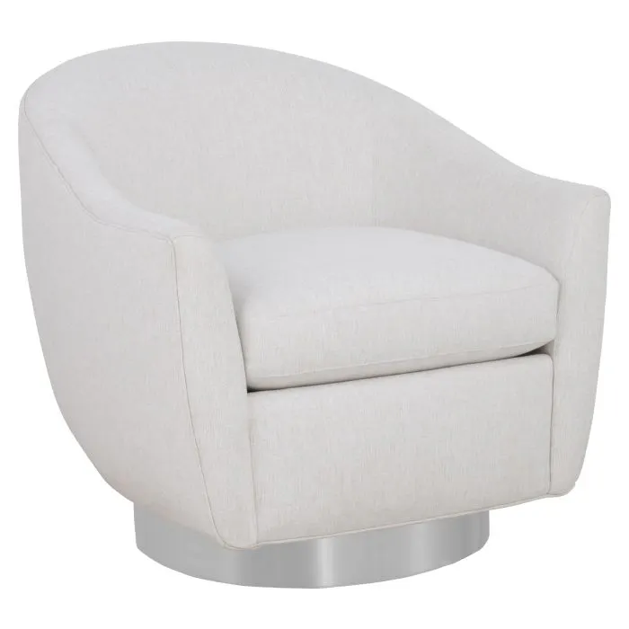 Fairfield 6047-01-2 Hazel Lounge Chair with Nickel Metal Base
