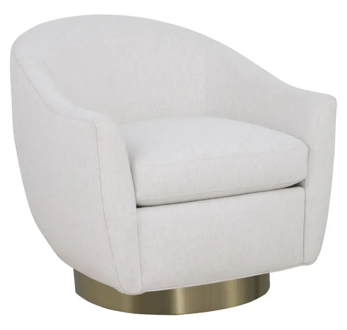 Fairfield 6047-31-7 Hazel Swivel Chair with Bright Brass Base Fairfield 6047-31-7 Hazel Swivel Chair with Bright Brass Base