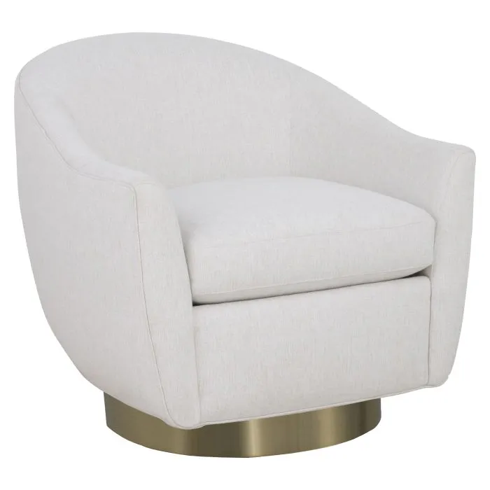 Fairfield 6047-31-7 Hazel Swivel Chair with Bright Brass Base Fairfield 6047-31-7 Hazel Swivel Chair with Bright Brass Base