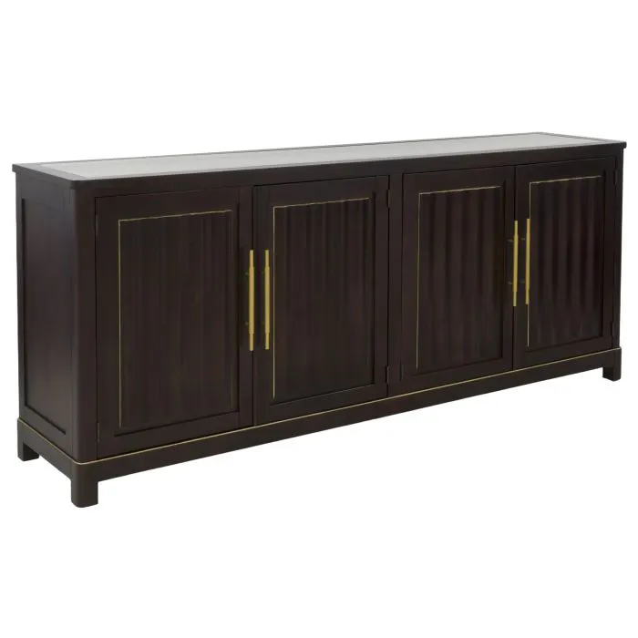 Fairfield 8010-17-M Aria Four Door Credenza in Cafe Mocha