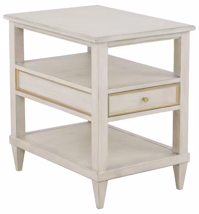 Fairfield 8010-90-C Linea Rectangle One Drawer Open End Table Fairfield 8010-90-C Linea Rectangle One Drawer Open End Table