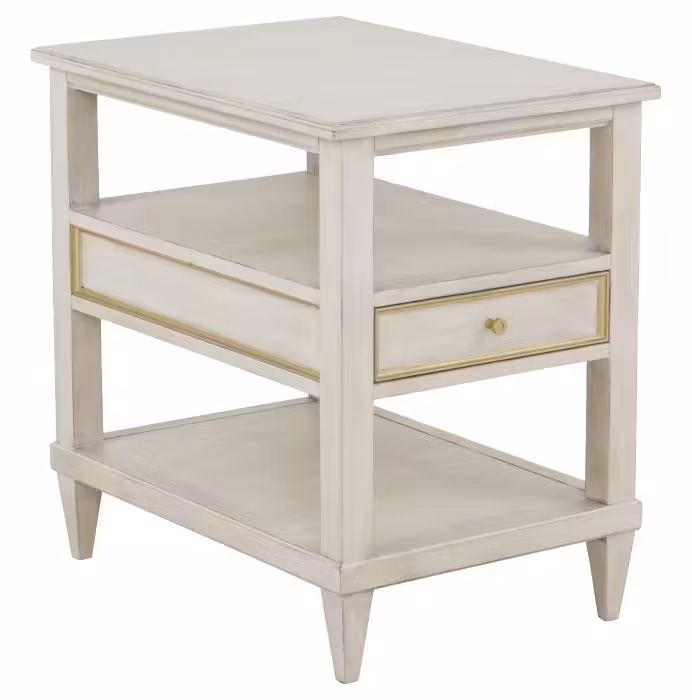 Fairfield 8010-90-C Linea Rectangle One Drawer Open End Table Fairfield 8010-90-C Linea Rectangle One Drawer Open End Table