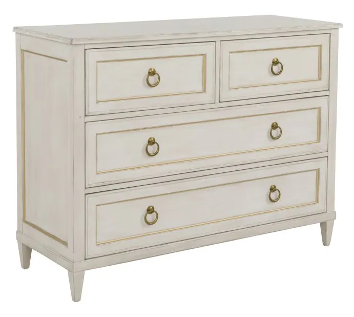Fairfield 8010-AC-C Palazzo Four Drawer Chest - Champagne Mist Fairfield 8010-AC-C Palazzo Four Drawer Chest - Champagne Mist