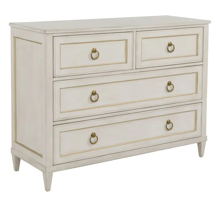 Fairfield 8010-AC-C Palazzo Four Drawer Chest - Champagne Mist Fairfield 8010-AC-C Palazzo Four Drawer Chest - Champagne Mist