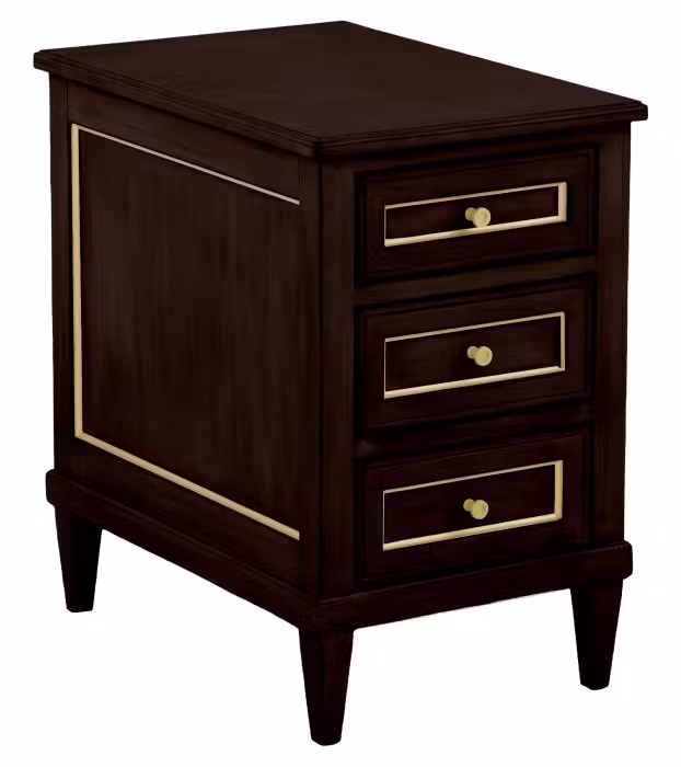 Fairfield 8010-CS-M Linea Three Drawer End Table - Cafe Mocha Fairfield 8010-CS-M Linea Three Drawer End Table - Cafe Mocha
