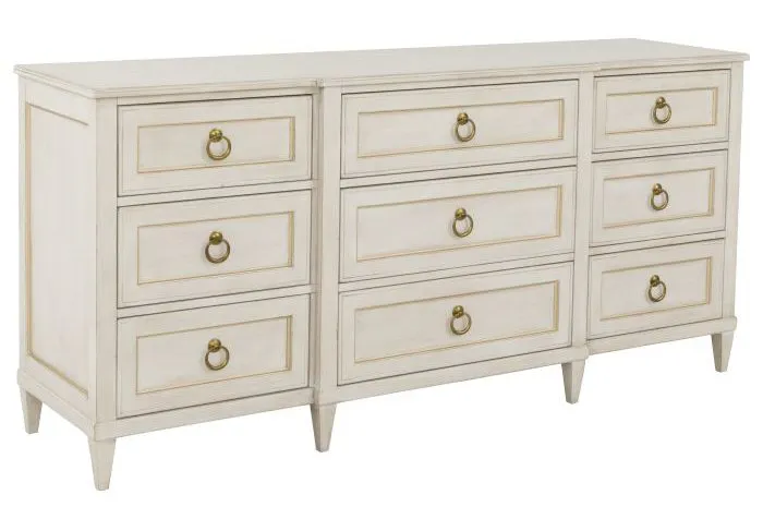 Fairfield 8010-DC-C Palazzo Nine Drawer Dresser – Champagne Mist