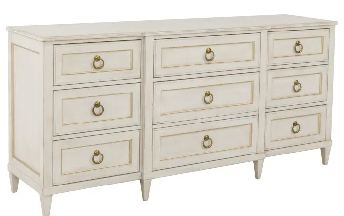Fairfield 8010-DC-C Palazzo Nine Drawer Dresser - Champagne Mist Fairfield 8010-DC-C Palazzo Nine Drawer Dresser - Champagne Mist