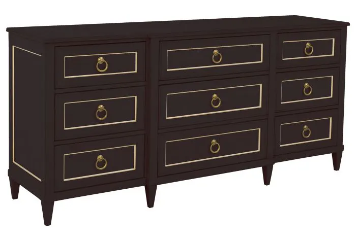 Fairfield 8010-DC-M Palazzo Nine Drawer Dresser - Cafe Mocha Fairfield 8010-DC-M Palazzo Nine Drawer Dresser - Cafe Mocha