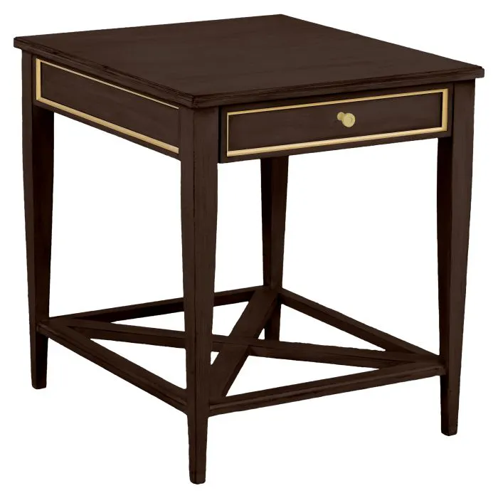 Fairfield 8010-ET-M Linea Rectangular One Drawer End Table in Cafe Mocha Fairfield 8010-ET-M Linea Rectangular One Drawer End Table in Cafe Mocha