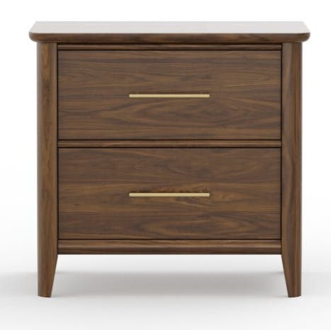Vaughan Bassett 850-227 Nordhaven 2 Drawer Nightstand Nordic Walnut Vaughan Bassett 850-227 Nordhaven 2 Drawer Nightstand Nordic Walnut
