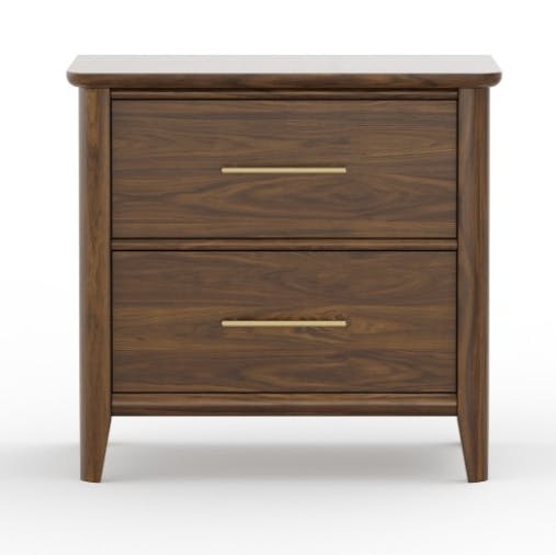 Vaughan Bassett 850-227 Nordhaven 2 Drawer Nightstand Nordic Walnut Vaughan Bassett 850-227 Nordhaven 2 Drawer Nightstand Nordic Walnut