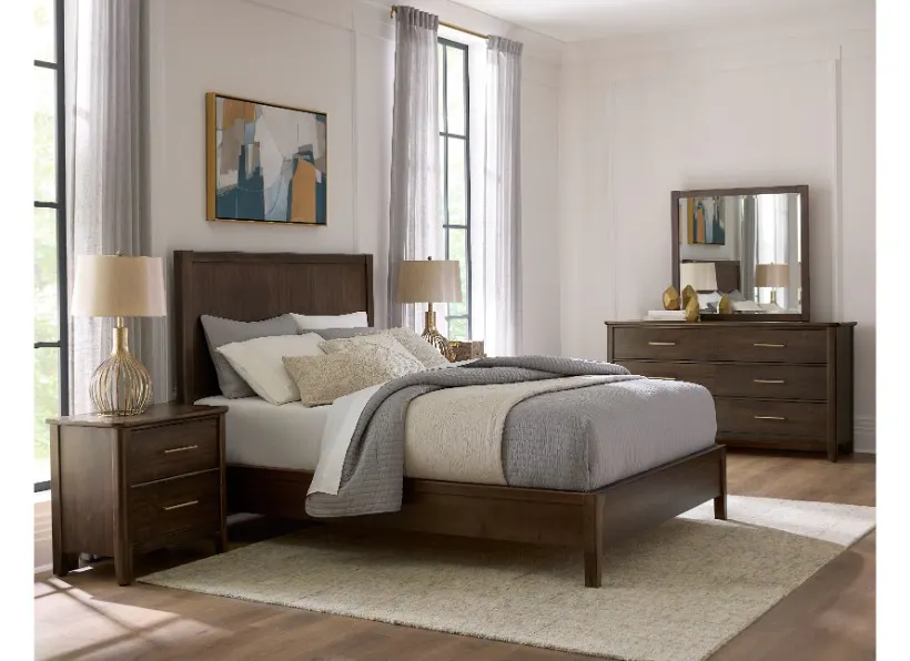 Vaughan Bassett 850-557-755-722 Nordhaven Queen Panel Bed Nordic Walnut Vaughan Bassett 850-557-755-722 Nordhaven Queen Panel Bed Nordic Walnut