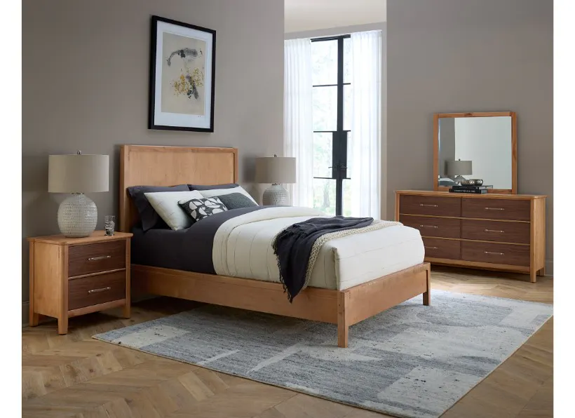 Vaughan Bassett 852-557-755-722 Nordhaven Queen Panel Bed Clear Maple Vaughan Bassett 852-557-755-722 Nordhaven Queen Panel Bed Clear Maple