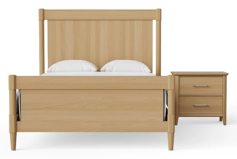 Vaughan Bassett 852-669-966-922-MS1 Nordhaven King Poster Bed Clear Maple Vaughan Bassett 852-669-966-922-MS1 Nordhaven King Poster Bed Clear Maple