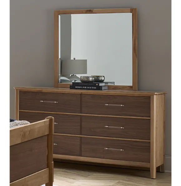 Vaughan Bassett 853-447 Nordhaven Landscape Mirror Two Tone Vaughan Bassett 853-447 Nordhaven Landscape Mirror Two Tone