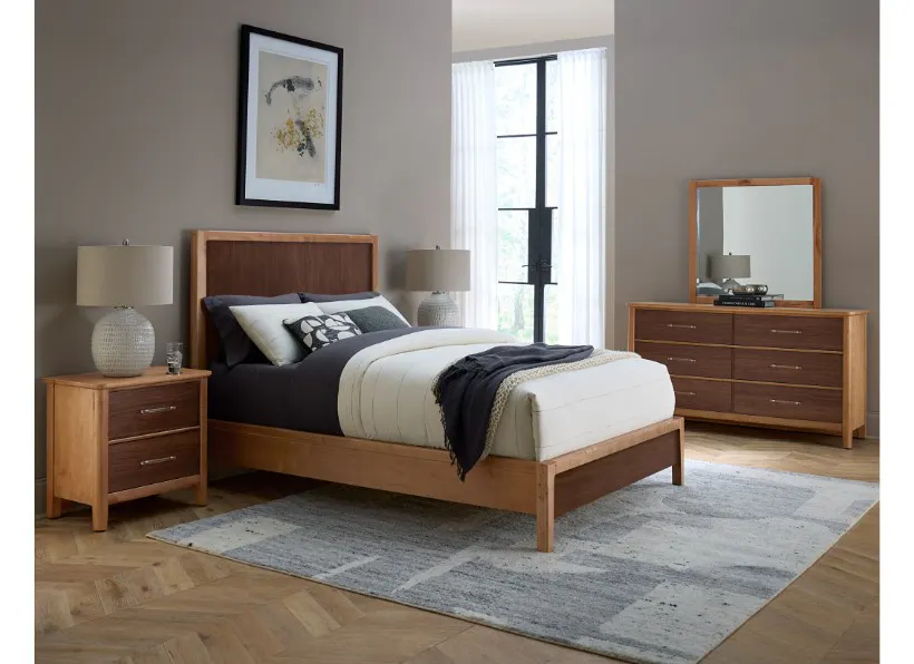 Vaughan Bassett 853-667-766-722-MS1 Nordhaven King Panel Bed Two Tone Vaughan Bassett 853-667-766-722-MS1 Nordhaven King Panel Bed Two Tone