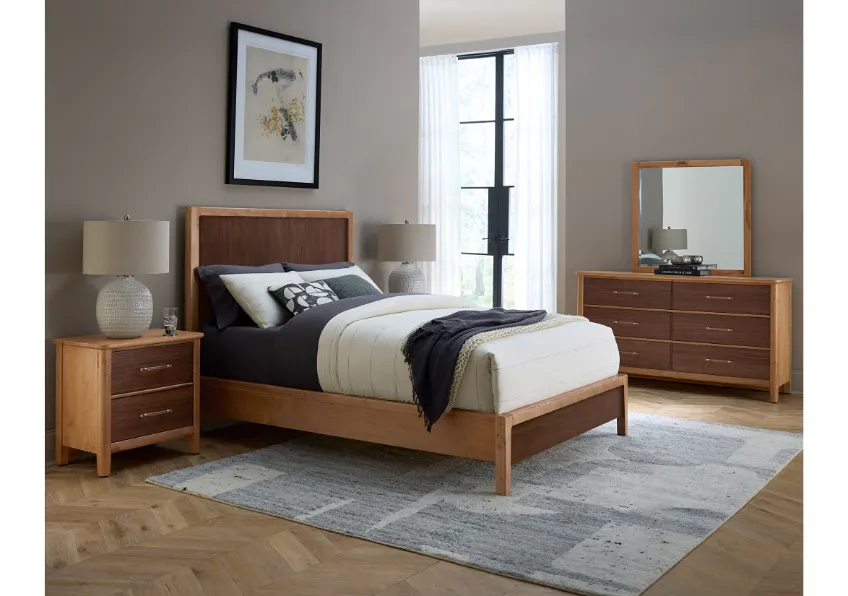 Vaughan Bassett 853-667-766-722-MS1 Nordhaven King Panel Bed Two Tone Vaughan Bassett 853-667-766-722-MS1 Nordhaven King Panel Bed Two Tone