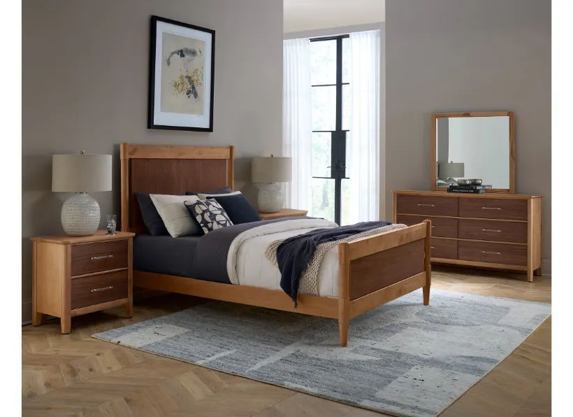 Vaughan Bassett 853-669-966-922-MS1 Nordhaven King Poster Bed Two Tone Vaughan Bassett 853-669-966-922-MS1 Nordhaven King Poster Bed Two Tone