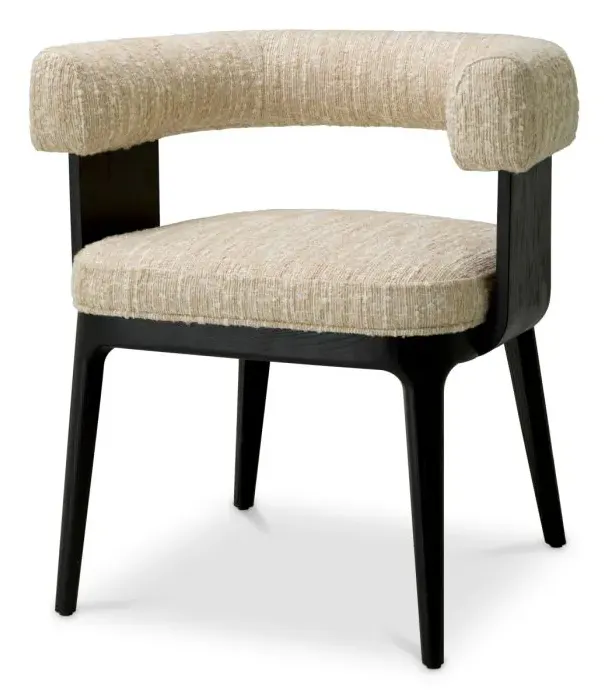 Eichholtz A119681 Dining Chair Dubois Bouclé Sonata Cream Eichholtz A119681 Dining Chair Dubois Bouclé Sonata Cream